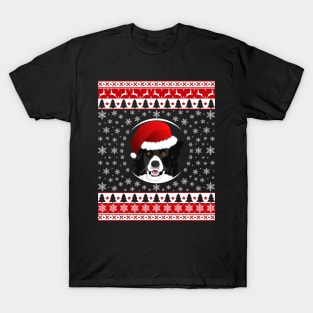 Cute Christmas Border Collie T-Shirt